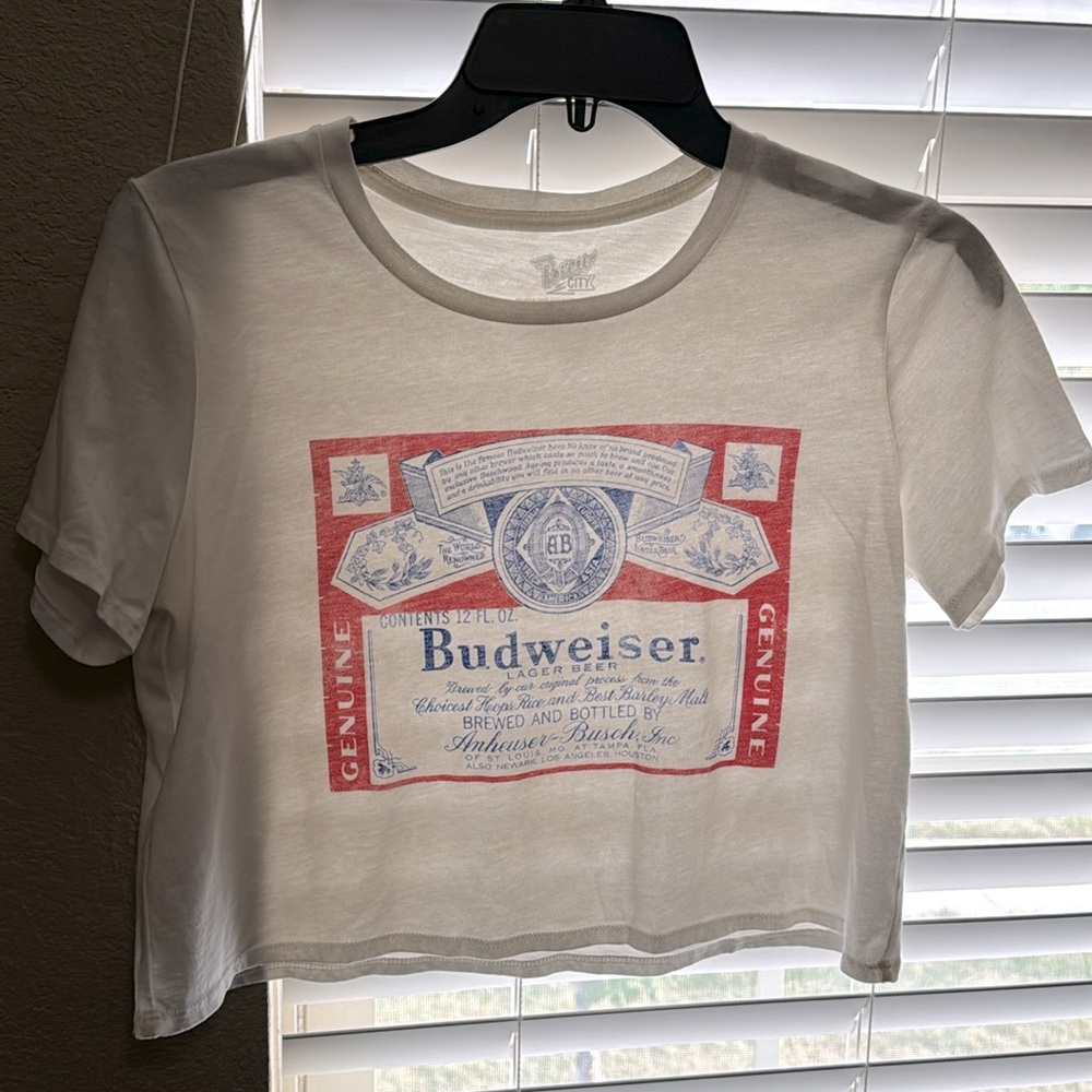 Budweiser cropped tee